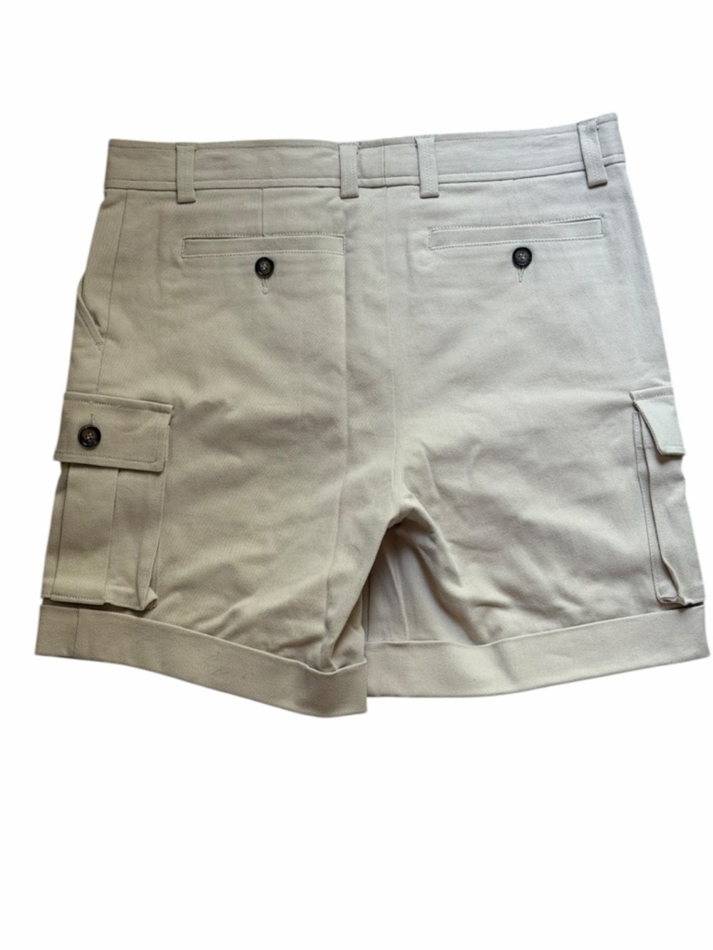 NWT 29, 30, 32 Mr Turk Westlake Men's Casual Cargo Shorts in Cream - Picture 6 of 8